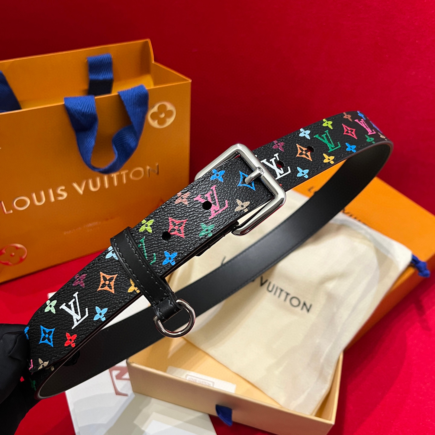 Louis Vuitton LV x TM LV D-Ring 30mm Belt Noir