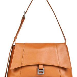 Balenciaga Downtown Medium Shoulder Bag Coffee