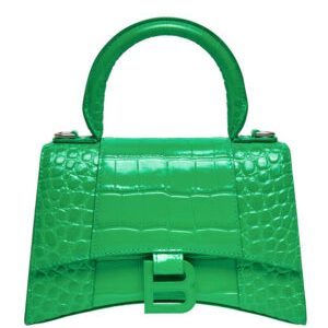 Balenciaga Hourglass XS Top Handle Handbag Green