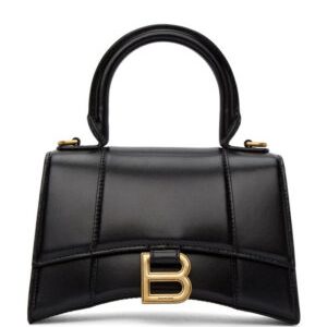 Balenciaga Hourglass XS Top Handle Bag Black