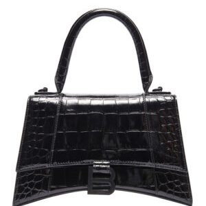 Balenciaga Hourglass XS Top Handle Bag BlackBalenciaga Hourglass XS Top Handle Bag Black
