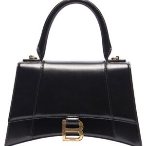 Balenciaga Hourglass Small Top Handle Bag Black