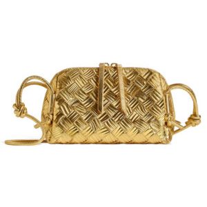 Bottega Veneta Concert Pouch 794258 Golden
