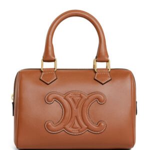 Celine Small Boston Cuir Triomphe In Smooth Calfskin Coffee