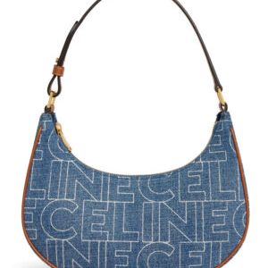 Celine Ava Bag In Denim With Celine All-Over Print Blue
