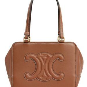 Celine Folded Cube Bag In Smooth Calfskin Coffee