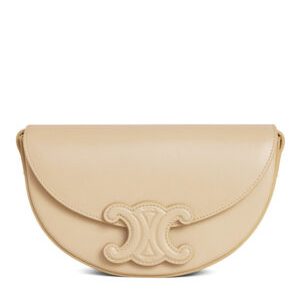 Celine Besace Cuir Triomphe In Smooth Calfskin Apricot