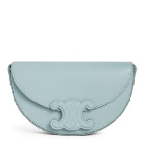 Celine Besace Cuir Triomphe In Smooth Calfskin Light Blue