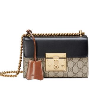 Gucci Padlock Small GG Shoulder Bag 409487 Black