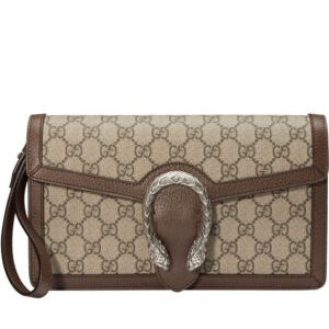 Gucci Dionysus GG Supreme clutch 621197 Dark Coffee