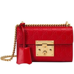 Gucci Padlock Signature Shoulder Bag 409487 Red