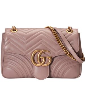 Gucci GG Marmont Matelasse Shoulder Bag 443496 Light Pink