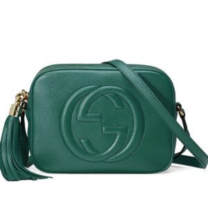 Gucci Soho small leather disco bag 308364 Green