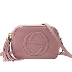 Gucci Soho small leather disco bag 308364 Pink
