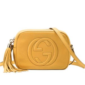 Gucci Soho small leather disco bag 308364 Yellow