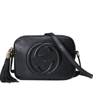 Gucci Soho small leather disco bag 308364 Black