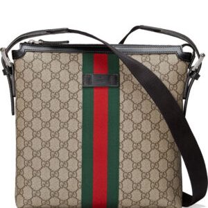 Gucci Web GG Supreme messenger 387111 Coffee