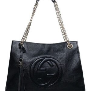 Gucci Soho Leather Tote 308982 Black