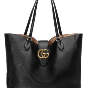 Gucci Medium Tote With Double G 649577 Black