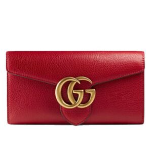 Gucci GG Marmont Continental Wallet 400586 Red