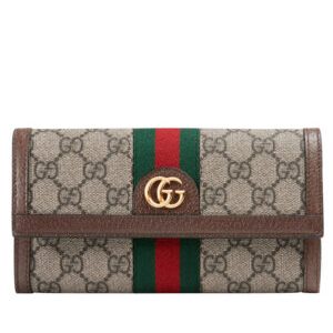 Gucci Ophidia GG continental wallet 523153 Dark Coffee