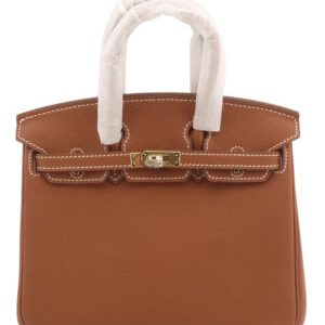 Hermes Birkin 25 Togo Leather Light Coffee
