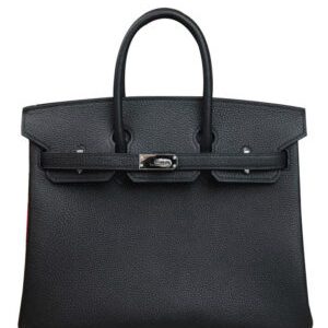 Hermes Birkin 25 Togo Leather Black