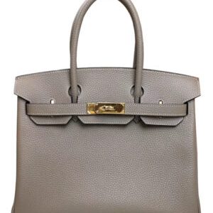 Hermes Birkin 30 Togo Leather Light Gray