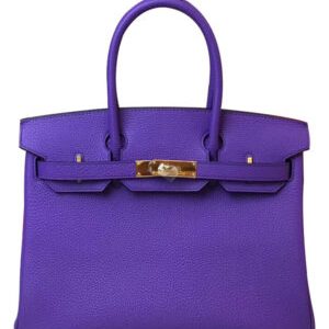 Hermes Birkin 30 Togo Leather Purple