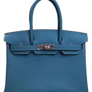Hermes Birkin 30 Togo Leather Blue