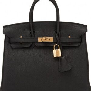Hermes Birkin 30 Bag Togo Leather Black