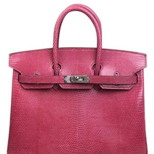 Hermes Birkin 25 Lizard leather Peachblow