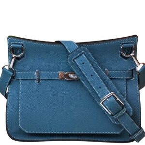Hermes Jypsiere 28 Bag Togo Leather Blue