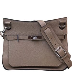 Hermes Jypsiere 28 Bag Togo Leather Gray