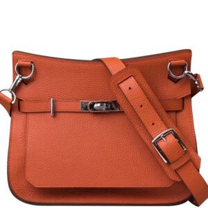 Hermes Jypsiere 28 Bag Togo Leather Orange