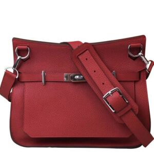 Hermes Jypsiere 28 Bag Togo Leather Red