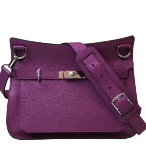 Hermes Jypsiere 28 Bag Togo Leather Purple