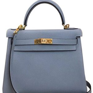 Hermes Kelly Bag 25 Togo Leather Light Blue
