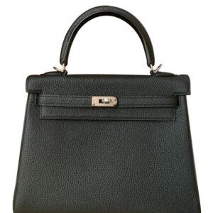 Hermes Kelly Bag 25 Togo Leather Black