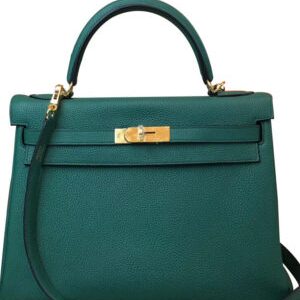 Hermes Kelly Bag 28 Togo Leather Dark Green