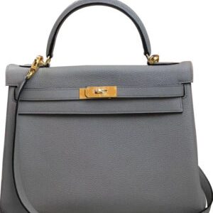 Hermes Kelly Bag 28 Togo Leather Gray