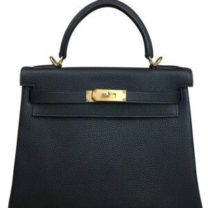 Hermes Kelly Bag 28 Togo Leather Black