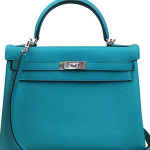 Hermes Kelly Bag 28 Togo Leather Dark Blue