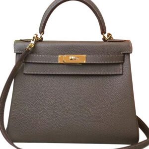 Hermes Kelly Bag 32 Togo Leather Dark Gray