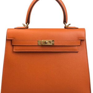 Hermes Kelly Bag 28 Epsom Leather Orange