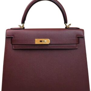 Hermes Kelly Bag 28 Epsom Leather Mauve
