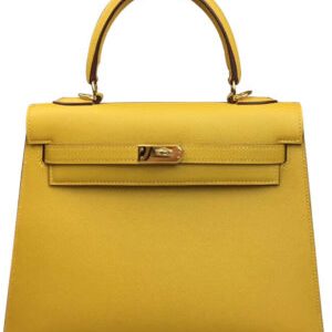 Hermes Kelly Bag 28 Epsom Leather Yellow