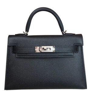 Hermes Kelly Bag 19 Epsom Leather Black