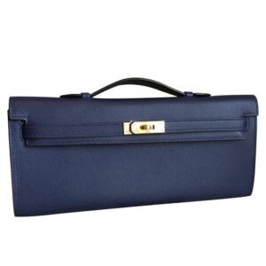 Hermes Kelly Cut Rouge H Dark Blue