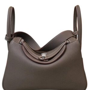 Hermes Linda Bag 26 Togo Leather Dark Gray